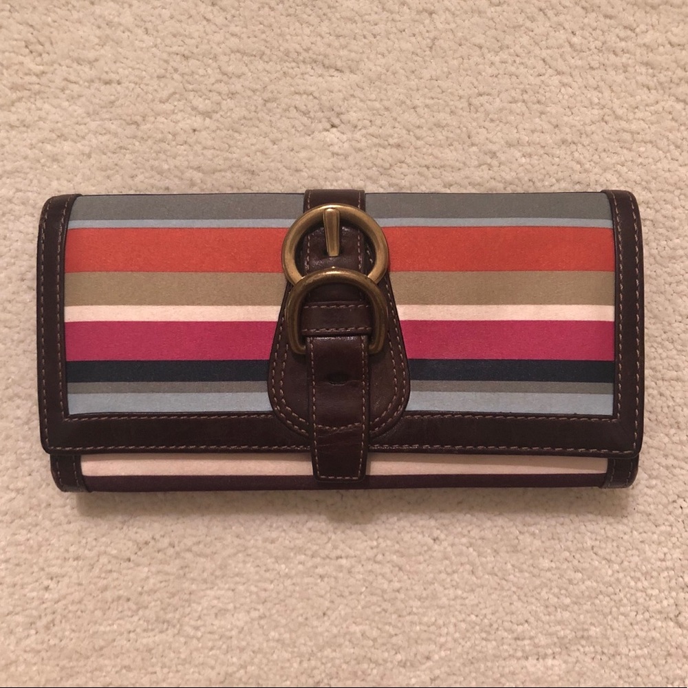 Colorful Coach Wallet Used